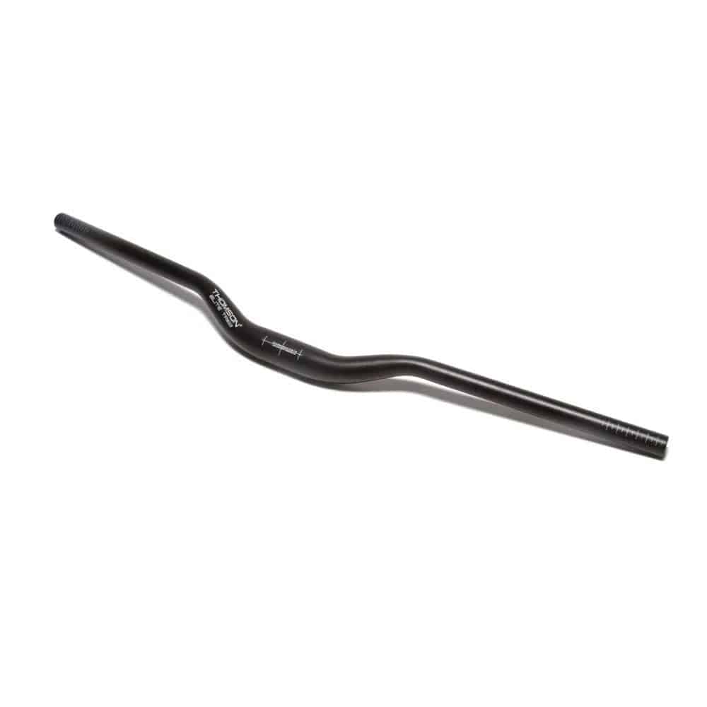 Thomson Elite 35 MTB handlebar, 800mm wide with 20mm rise, lightweight aluminum component for mountain biking.