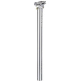 Silver Thomson Elite inline seatpost for road and mountain bikes, showcasing its durable, high-strength design and sleek component profile.