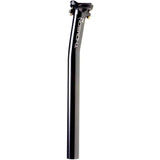 Thomson Elite setback bike seatpost in black for road and MTB, featuring durable, high-strength aluminum construction.