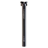Thomson Masterpiece inline MTB seatpost in black with adjustable tilt and durable metal construction, shown installed on a bike.