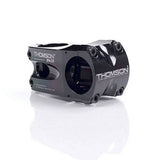 Thomson Elite X4 MTB stem 1.5 x 4 black for 31.8mm handlebars, showcasing the sturdy component with a 0° angle.