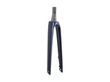 Trek Madone SL7 road bike rigid fork for precise steering and control, showcasing lightweight components and sleek design.