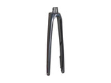 Trek Domane SL 7 rigid fork with integrated steering system for road bikes, black carbon component compatible with Trek models.