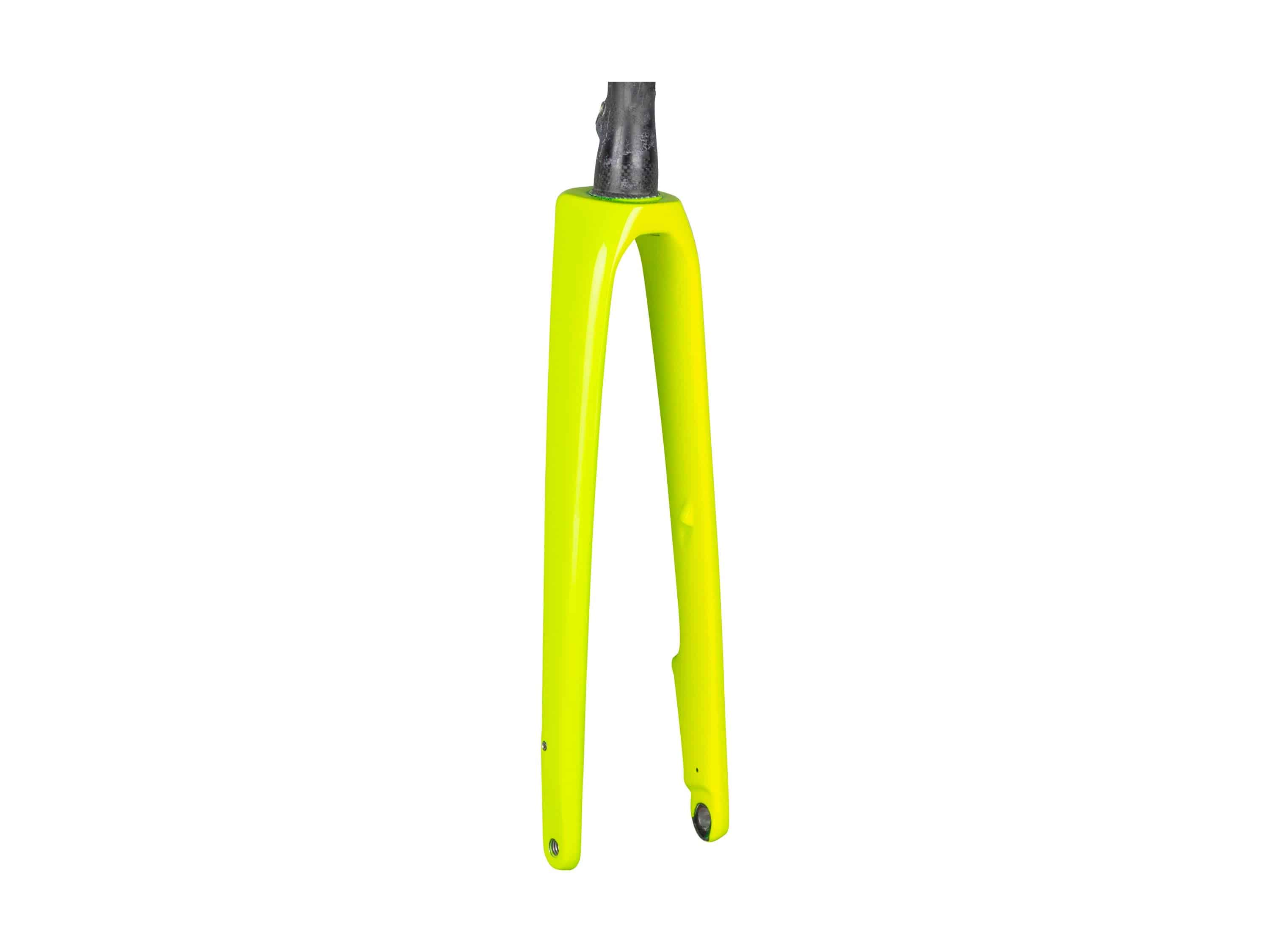 Trek Domane SLR rigid fork for road cycling, showcasing the lightweight carbon frame and precise steering features.