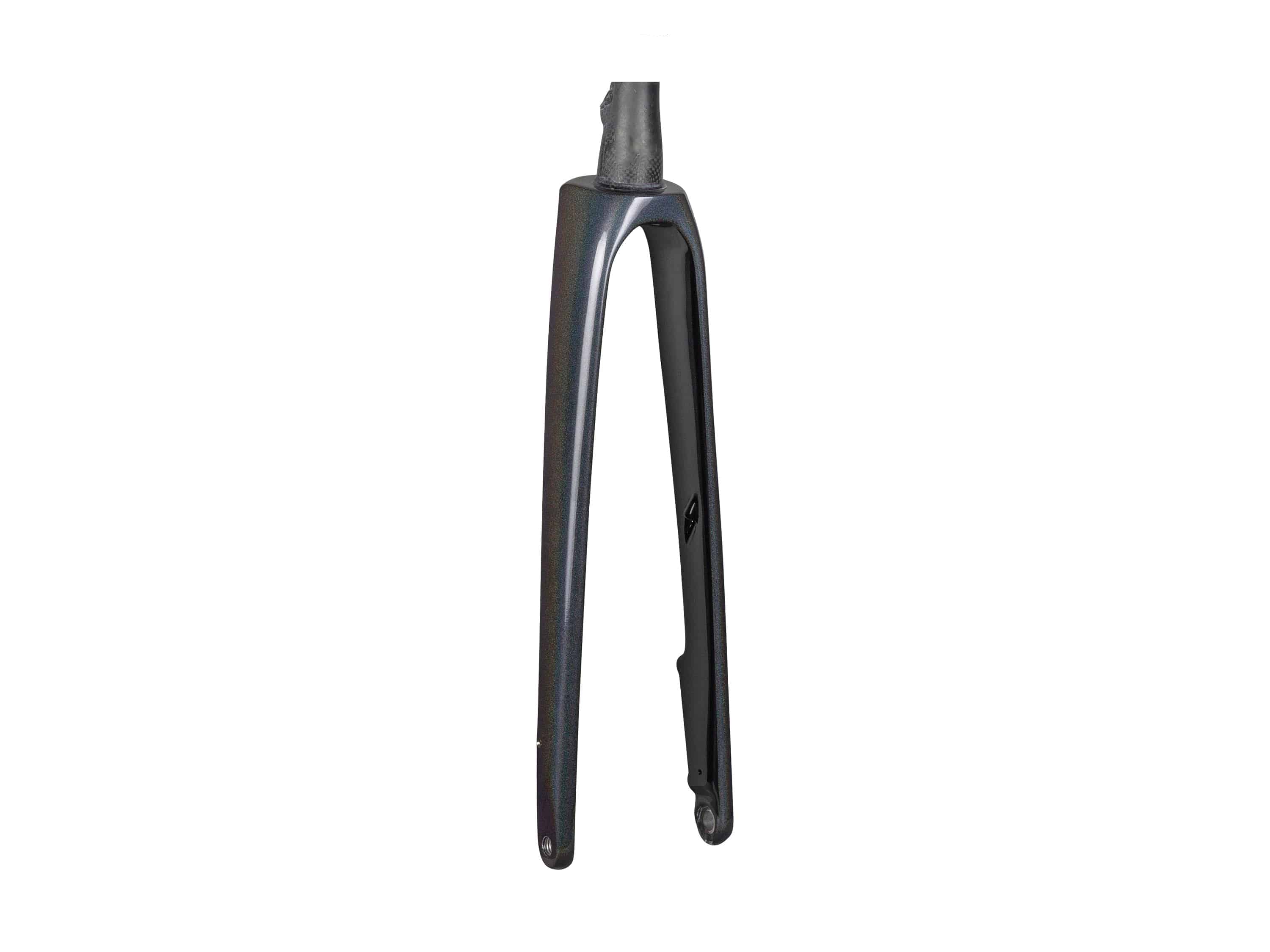 Trek Domane SLR rigid fork for road cycling, showing the lightweight carbon construction and precise steering features.