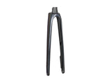 Trek Domane SLR rigid fork for road cycling, showcasing precision steering and stability in a sleek black design.