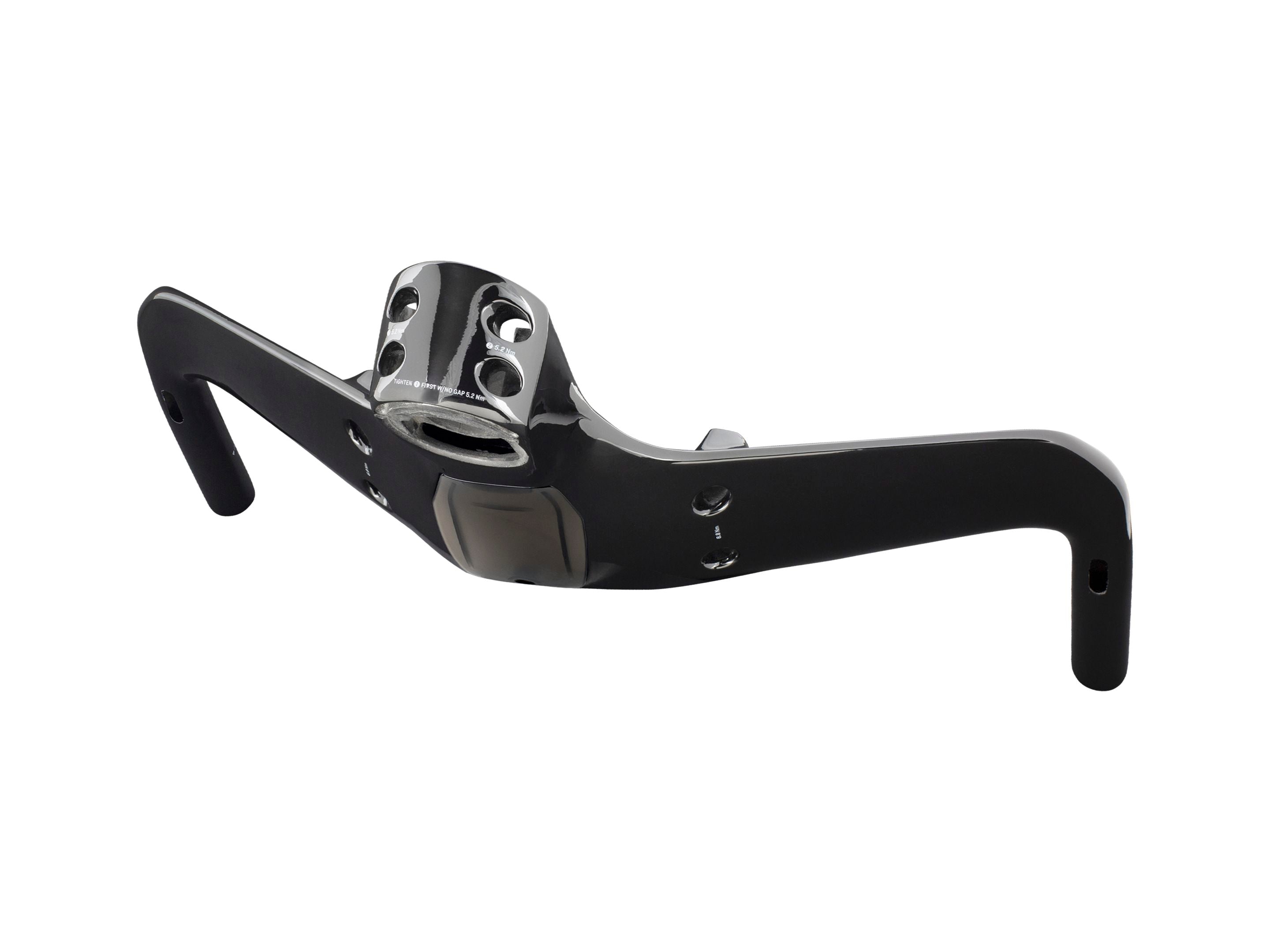 Trek Aero Handlebar for Speed Concept SLR R2 bike, showing aerodynamic design with integrated stem and sleek black finish.