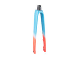 Trek Emonda ALR 5 road bike forks in black, lightweight aluminum components for improved steering control.