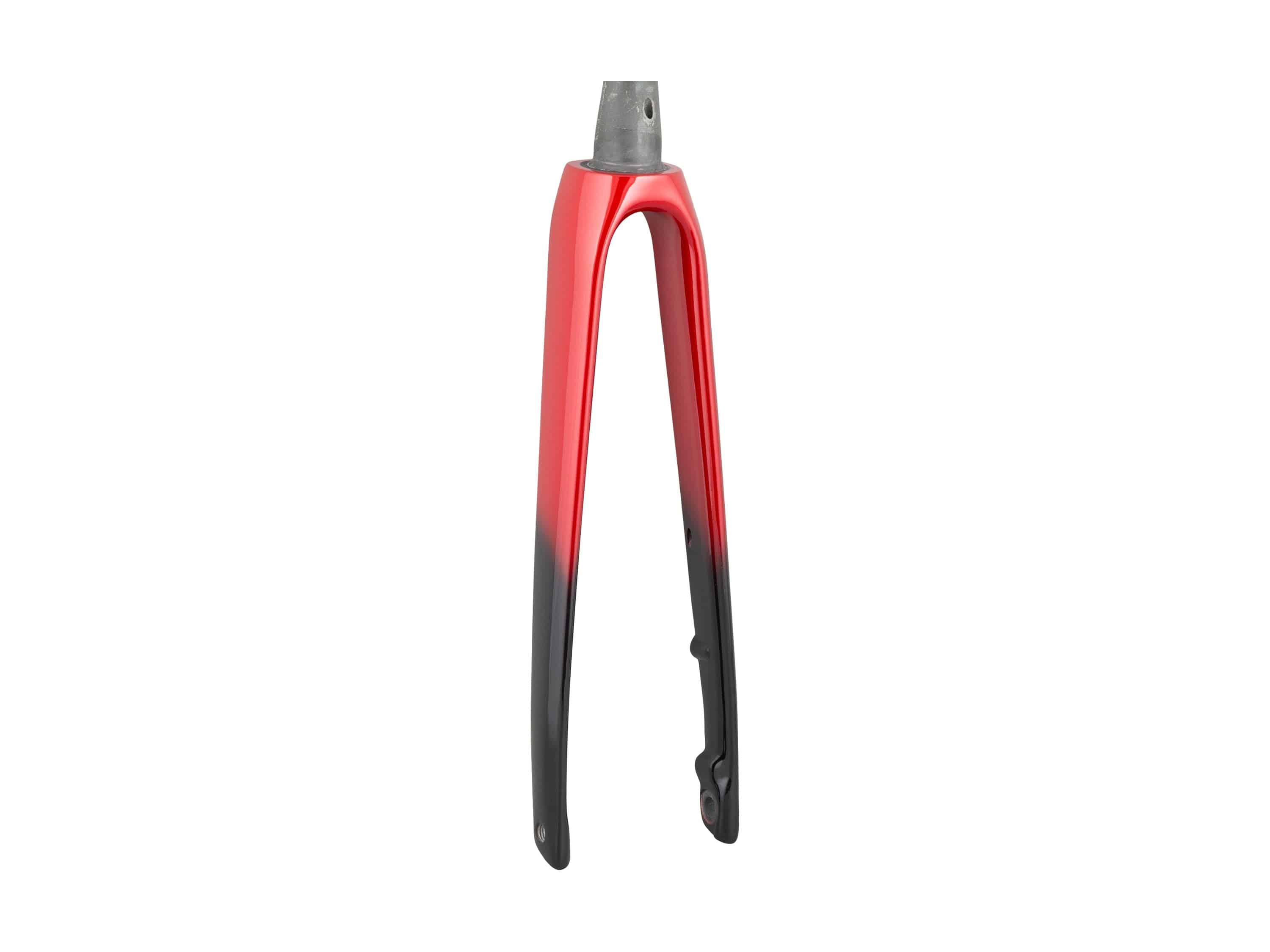 Trek Emonda ALR 5 road bike forks for 2023/2024, showcasing lightweight components with sleek design for improved steering.