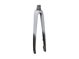 Trek Emonda ALR 5 road bike forks for improved steering control, showcasing lightweight alloy components for road cycling.