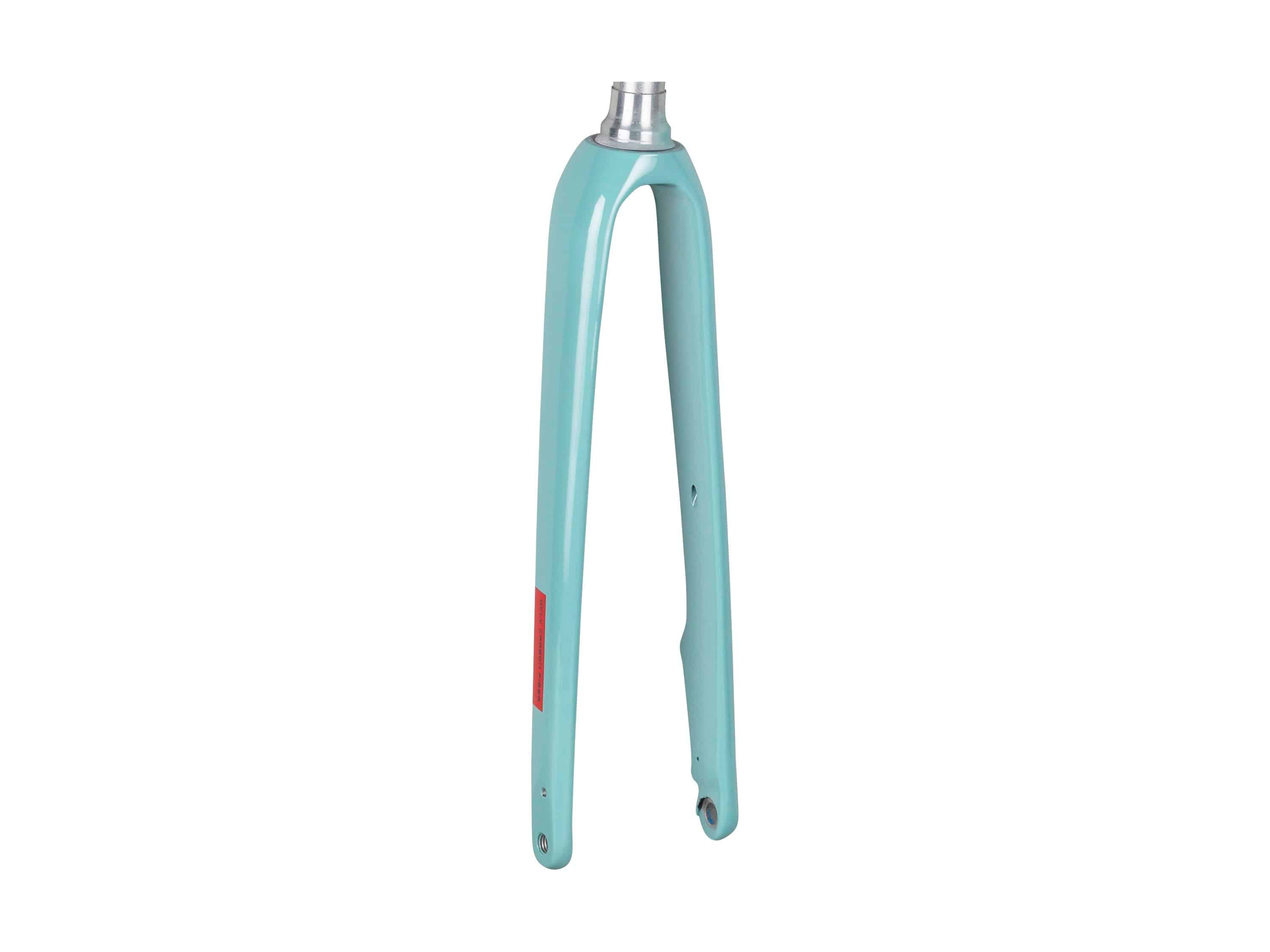 Trek 2023 Domane AL 700C rigid road bike forks, durable aluminum construction with stable steering and performance.