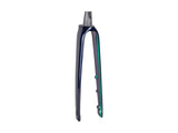 Trek 2023 Domane SL 6 road bike forks, lightweight carbon components for smooth steering and stability.
