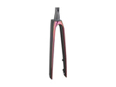 Trek 2023 Madone SLR 700C rigid forks for road bikes, showcasing precision steering and stability, mounted on a lightweight bike frame.