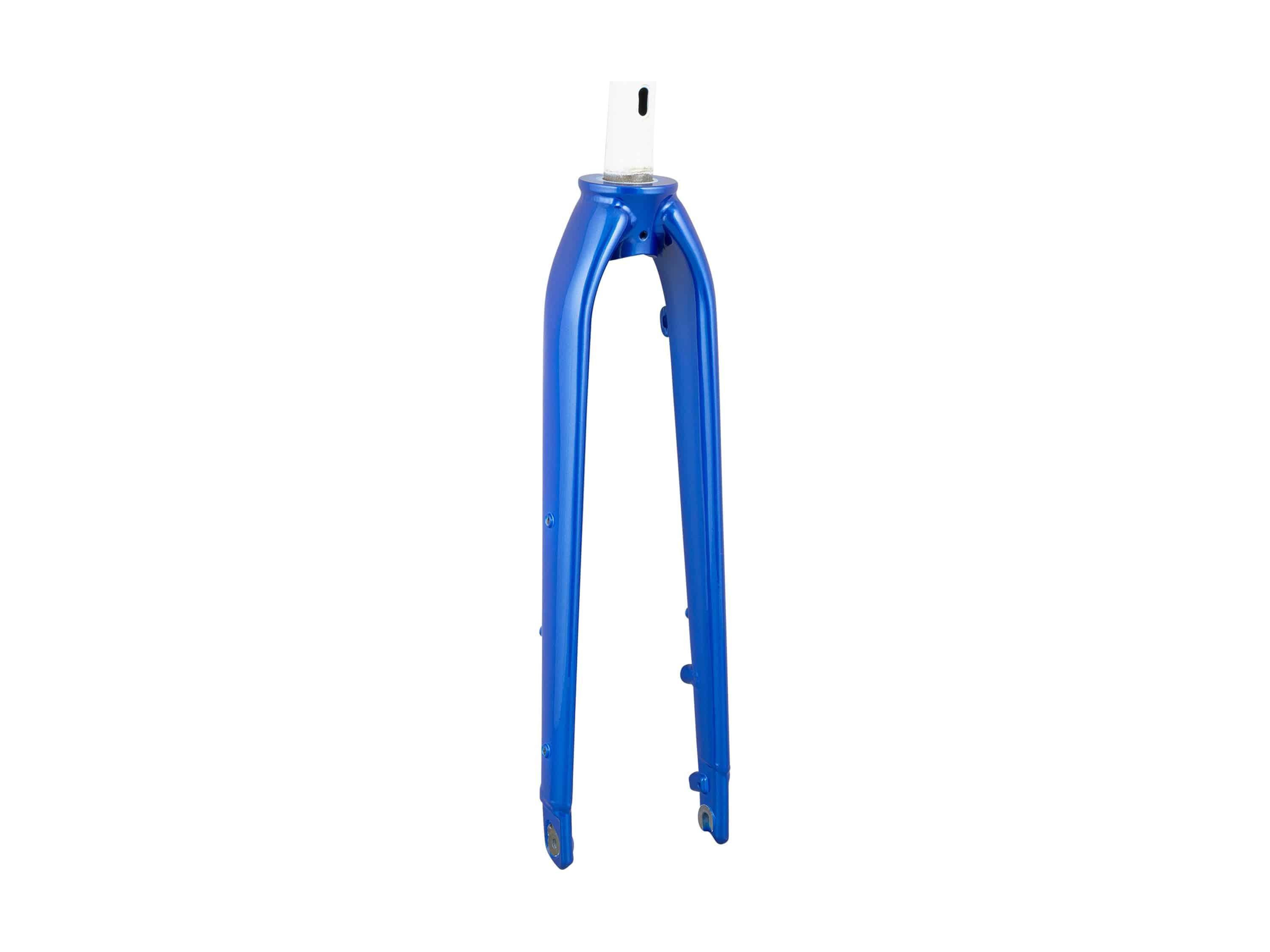 Trek 2024 FX 1 Disc rigid fork for road bikes with disc brake compatibility, shown in black with mounting points.