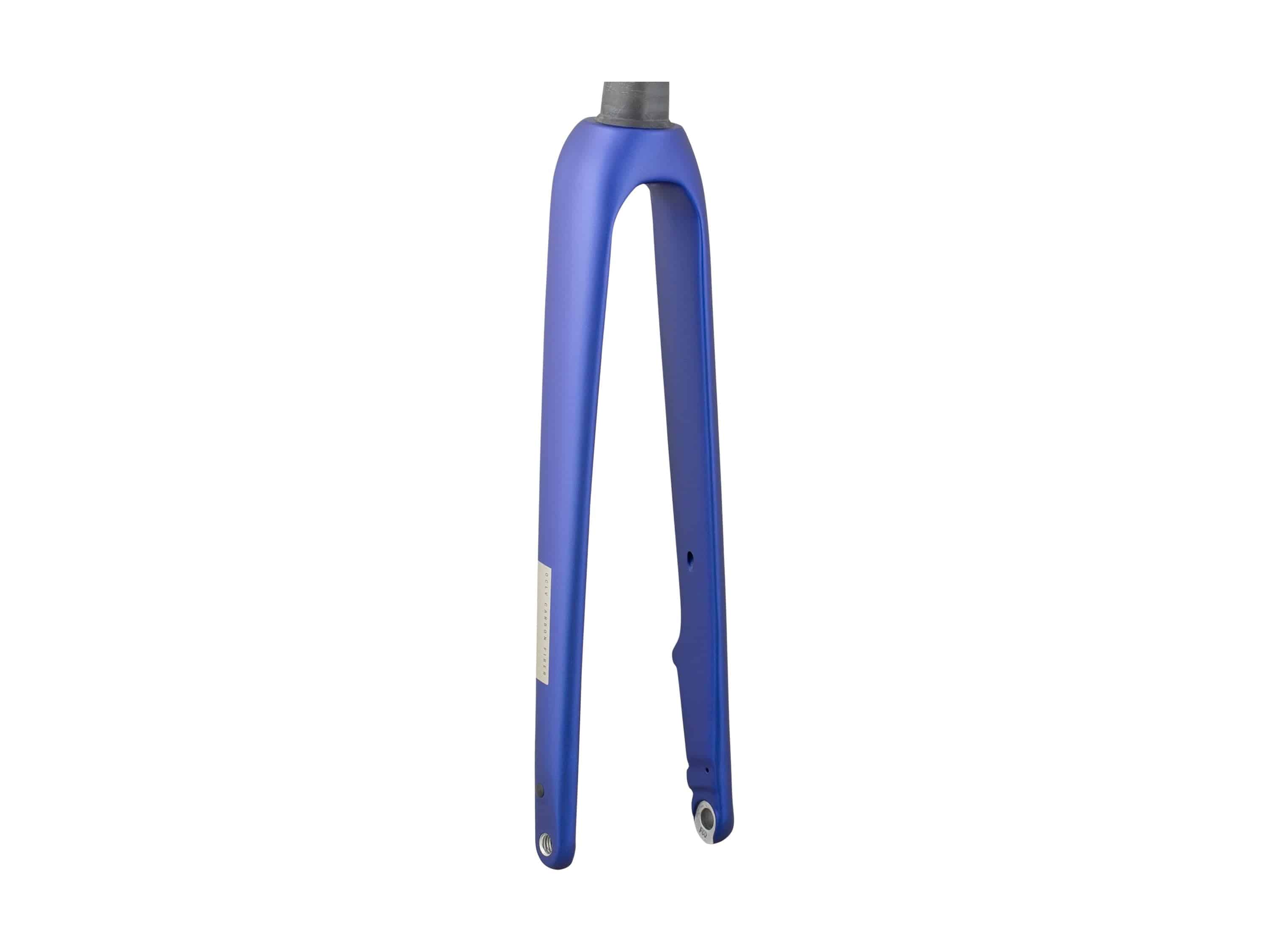 Trek 2025 Domane+ aluminum road bike forks, lightweight and rigid, designed for improved steering control.