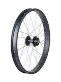 Trek Roscoe Boost 20-inch mountain bike wheel for trail riding, featuring durable components and Trek branding.