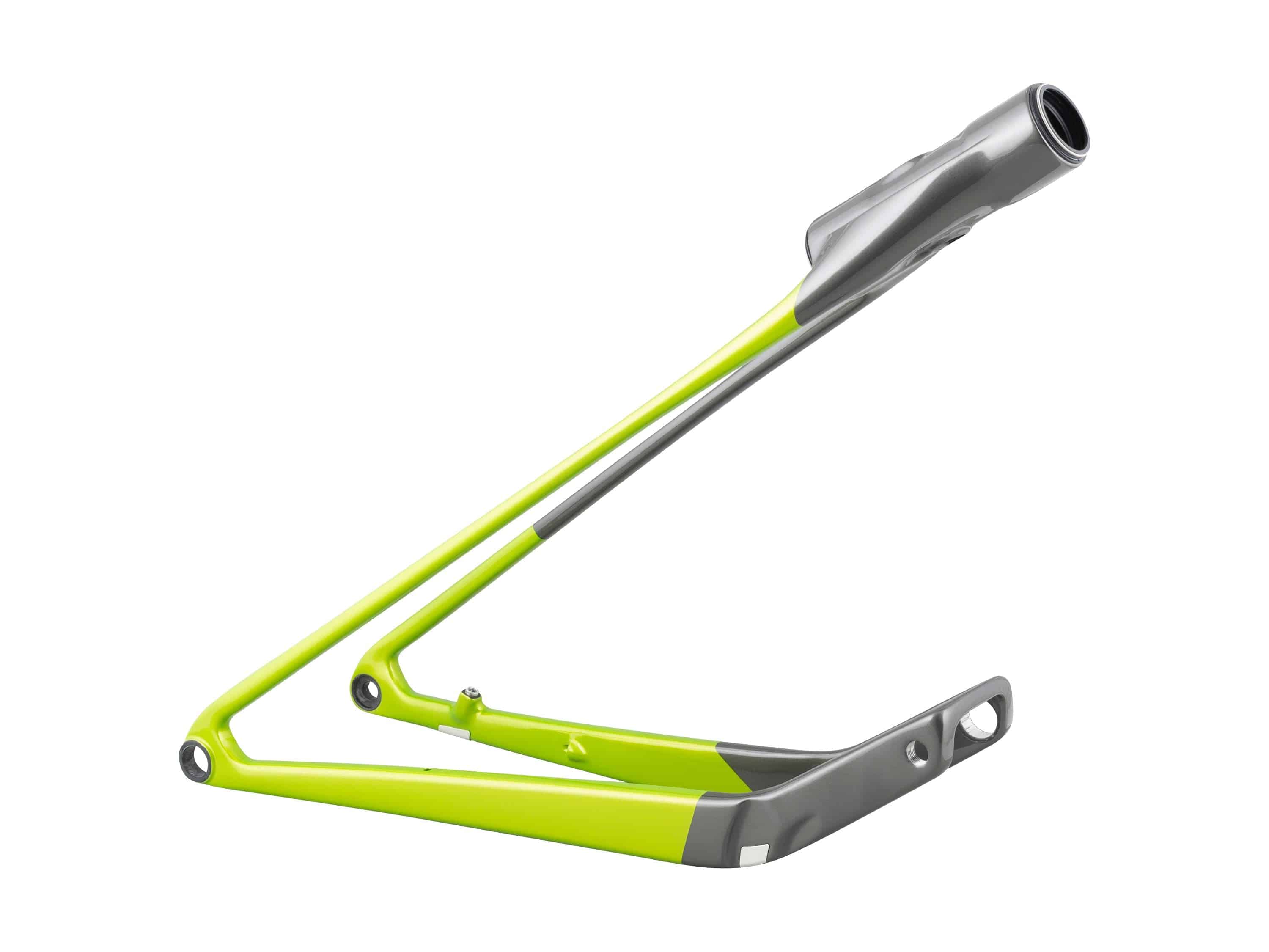 Trek Supercaliber 2024-2025 M–XL swingarm assembly with paint-matched rear triangles, durable bike frame component by Trek.
