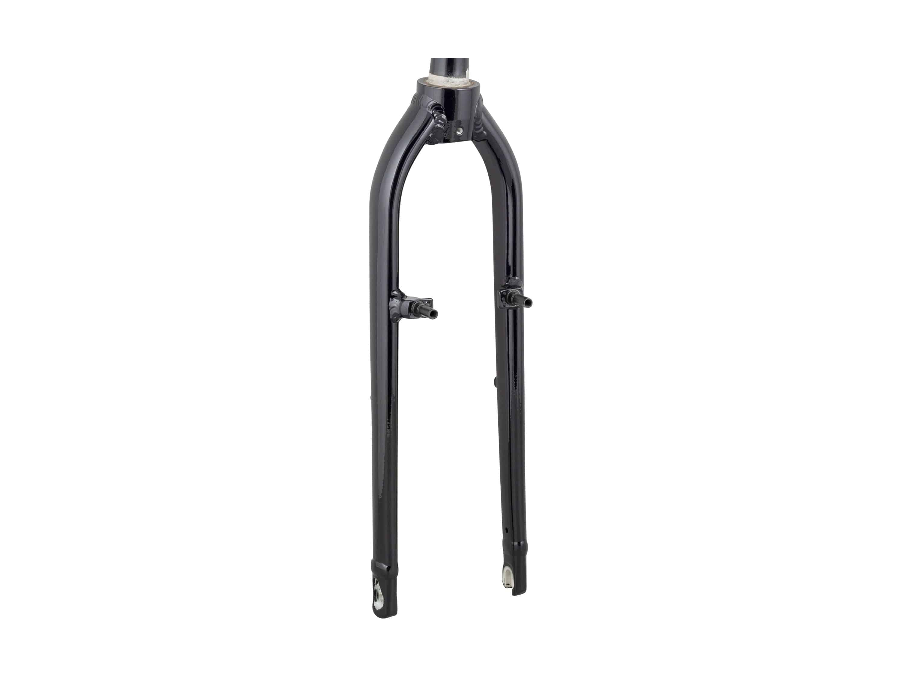 Trek Wahoo 24 Path alloy rigid fork in black with 250mm length and 45mm offset for road bikes, component part with visible details.