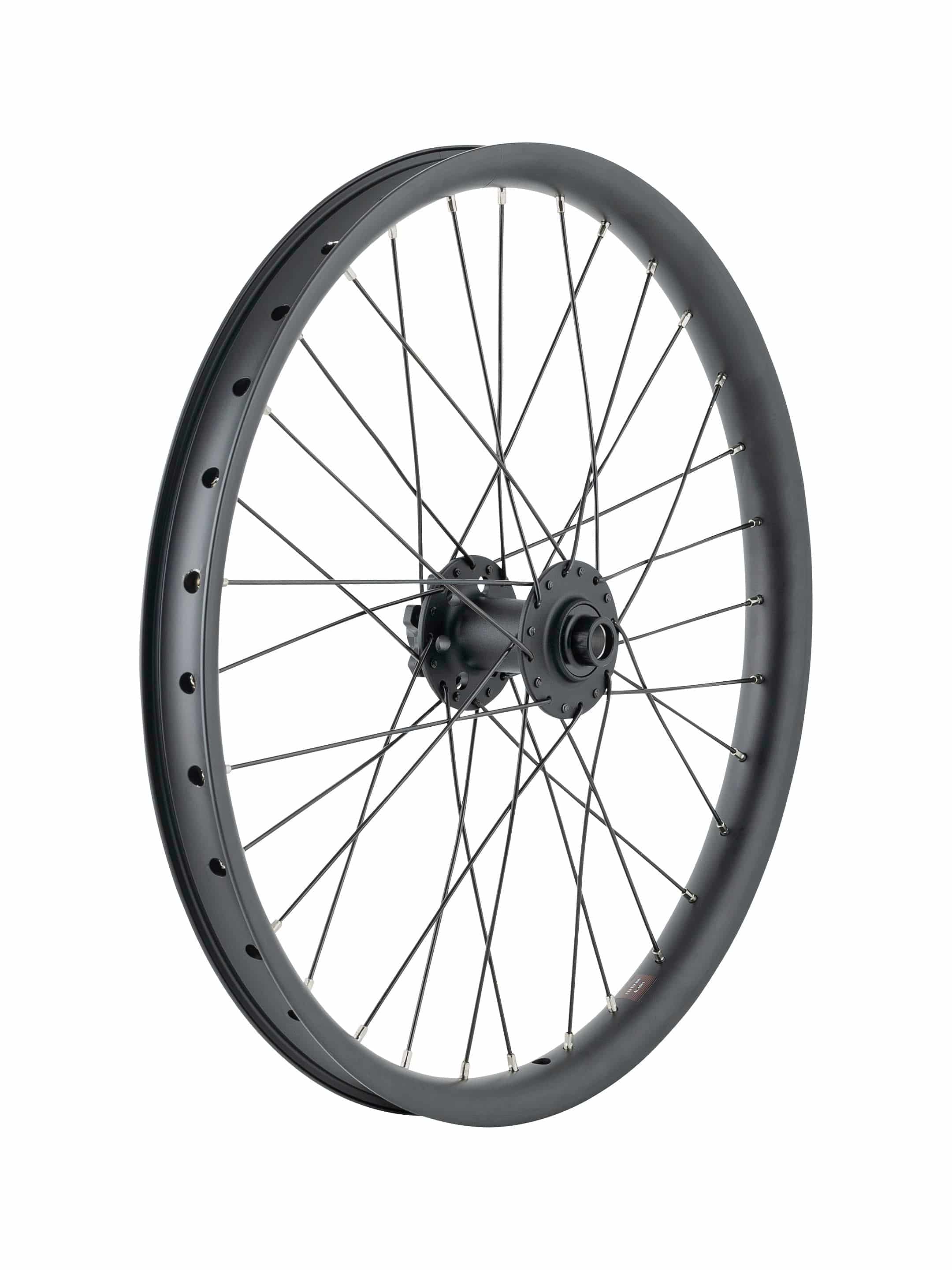 Trek 20-inch cargo bike wheel with 6-bolt disc brake mount, durable MTB 32H rim, suitable for Trek cargo bikes.