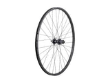 Bontrager Connection Boost Deore 29-inch mountain bike wheel with disc brake rotor and black rim for MTB riding.