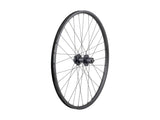 Bontrager 26-inch MTB wheel with Schrader valve and 6-bolt disc brake compatible, designed for mountain biking components.