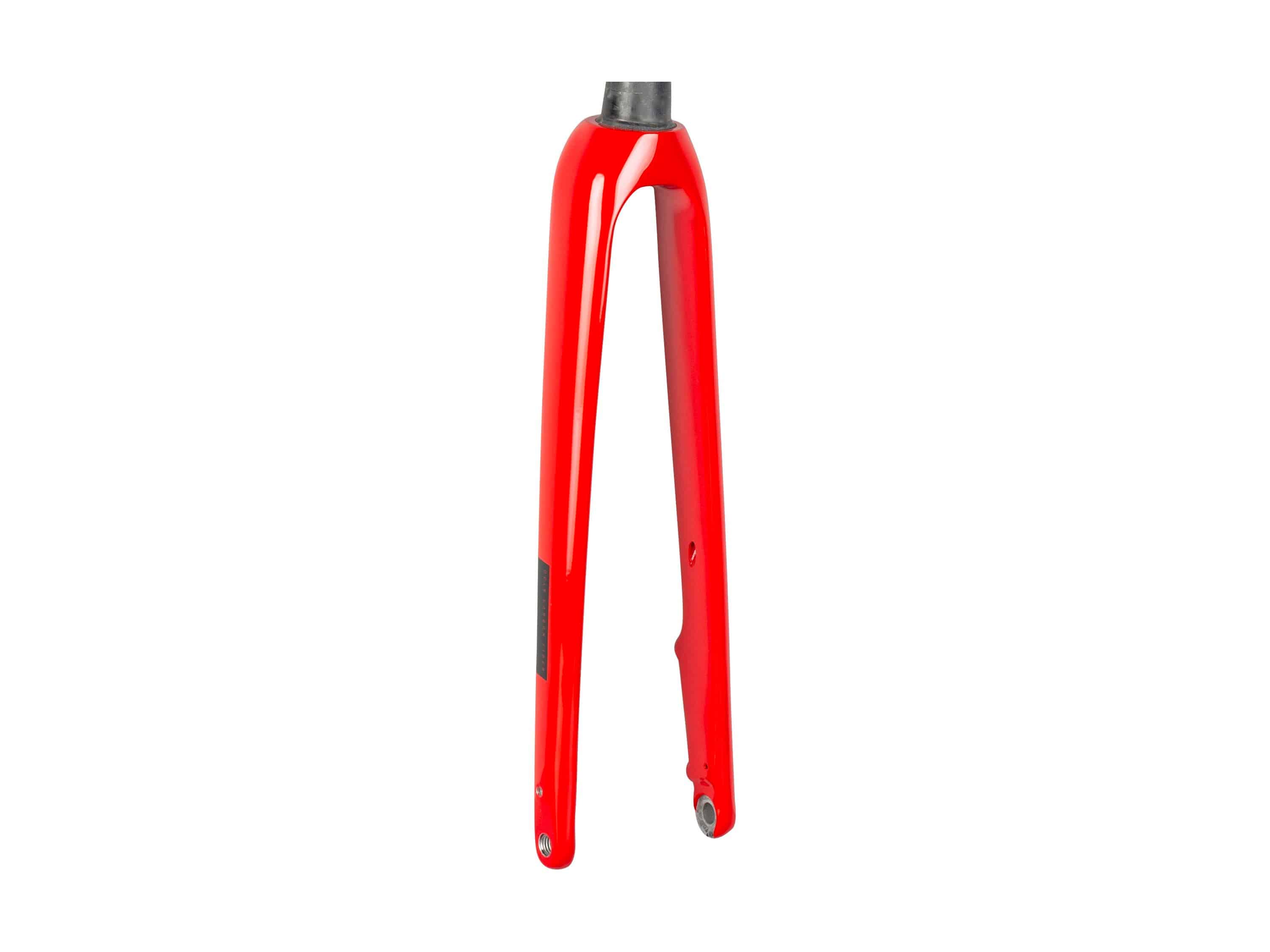 Trek Domane+ AL forks for road bikes, showcasing durable aluminum construction and precise steering upgrade for Trek bikes.