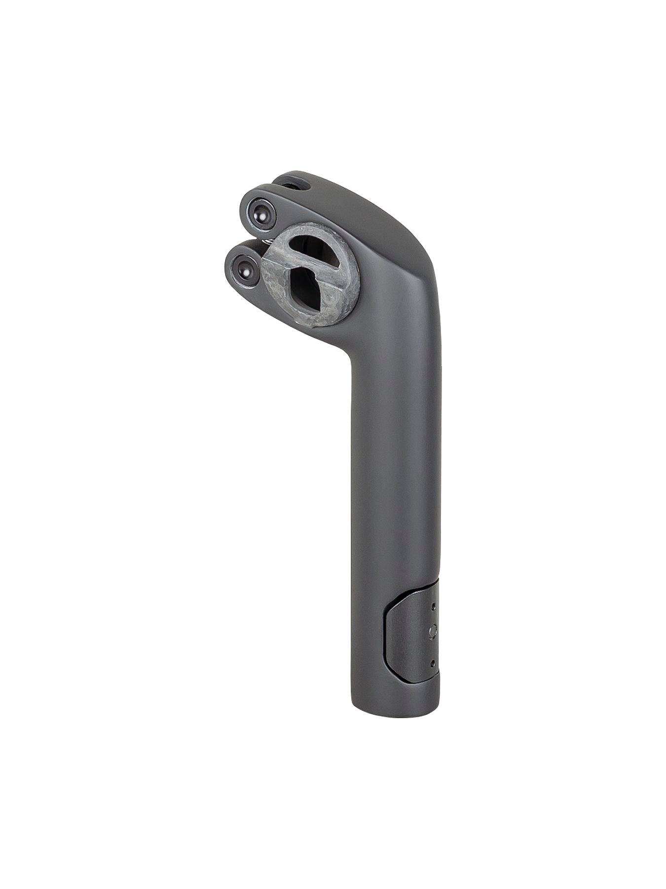 Trek Domane MKIII bike seatpost with matte finish and color-matched internal mast caps, shown on a road bike component.