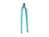 Trek Domane SL 5 road bike forks for precise steering and stability, showcasing lightweight components and sleek design.