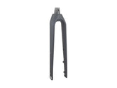 Black Trek Dual Sport 3 29-inch rigid thru-axle fork with 330mm length and 38mm offset for mountain or hybrid bikes.