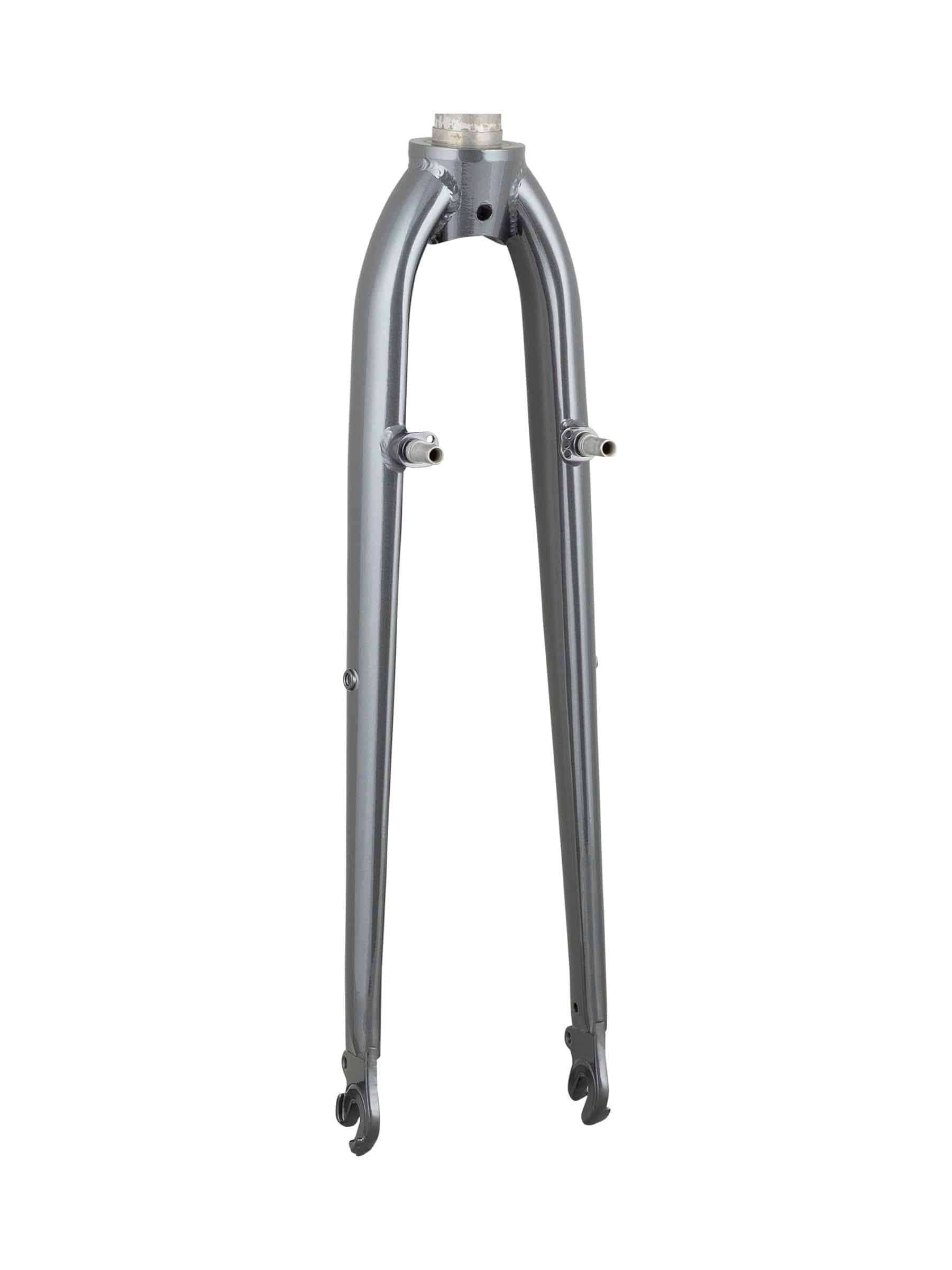 Trek FX 1 rigid cantilever forks for bikes, showing black replacement components with mount points for brake and wheel attachment.