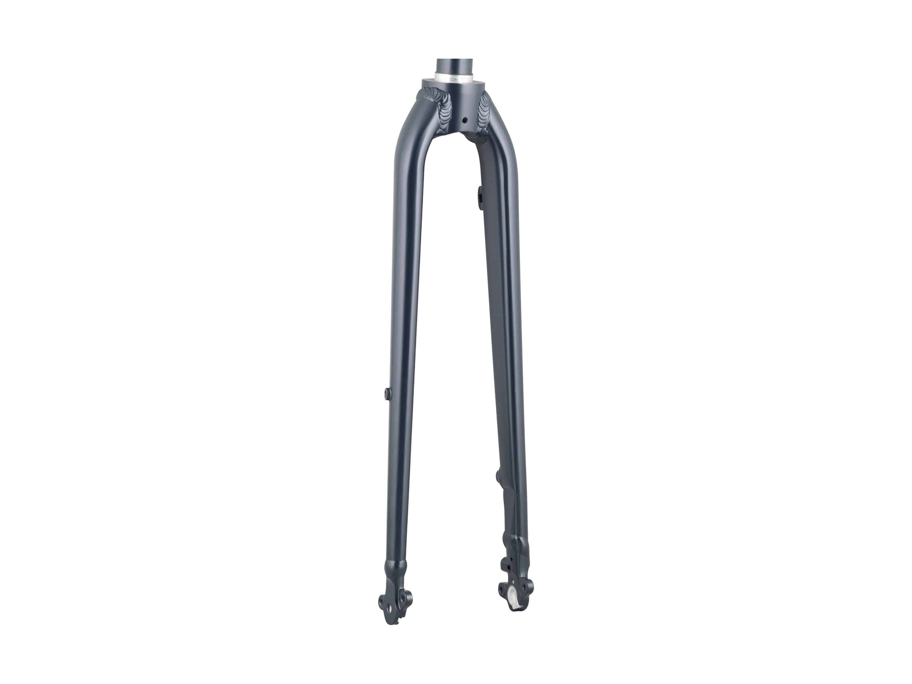 Trek FX 2 rigid disc brake fork for road bike, durable steel construction with mount points for disc brakes and quick-release skewer