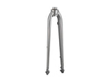Trek FX 2 rigid disc brake fork, durable replacement component for road bikes, shown in black with disc brake mounts.
