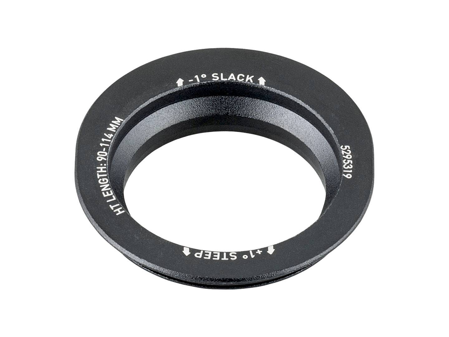 Trek Angle Adjust 1.0 & 2.0 black headset lower cup for all bike frames, used in Trek Fuel EX 2023 mountain bike components.