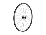 Black Trek Bontrager Kovee 25 TLR 29-inch MTB rear wheel with 28 spokes, 6-bolt disc, Shimano HG 8/9/10-speed compatible