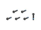 Set of six Bontrager M5x0.8 button head cap screws for bike frame components, featuring durable metal construction.