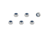 Black Trek Bontrager M5 x 8mm locknut for bike components, securing parts with a snug fit and durable design.