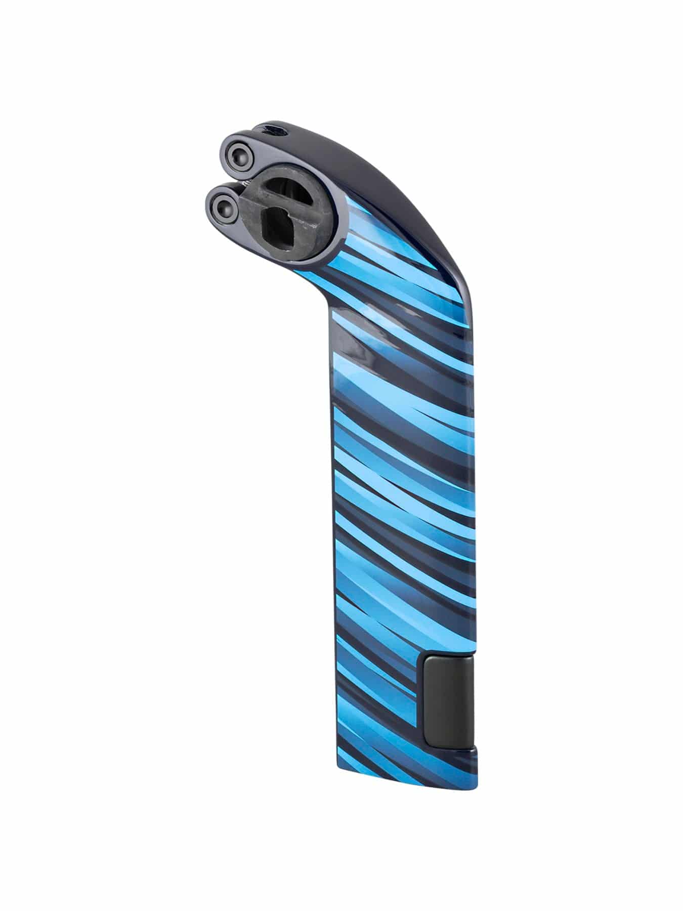 Trek Madone SLR seatpost with color-matched carbon internal seat mast cap, close-up of component detail on the bike frame.