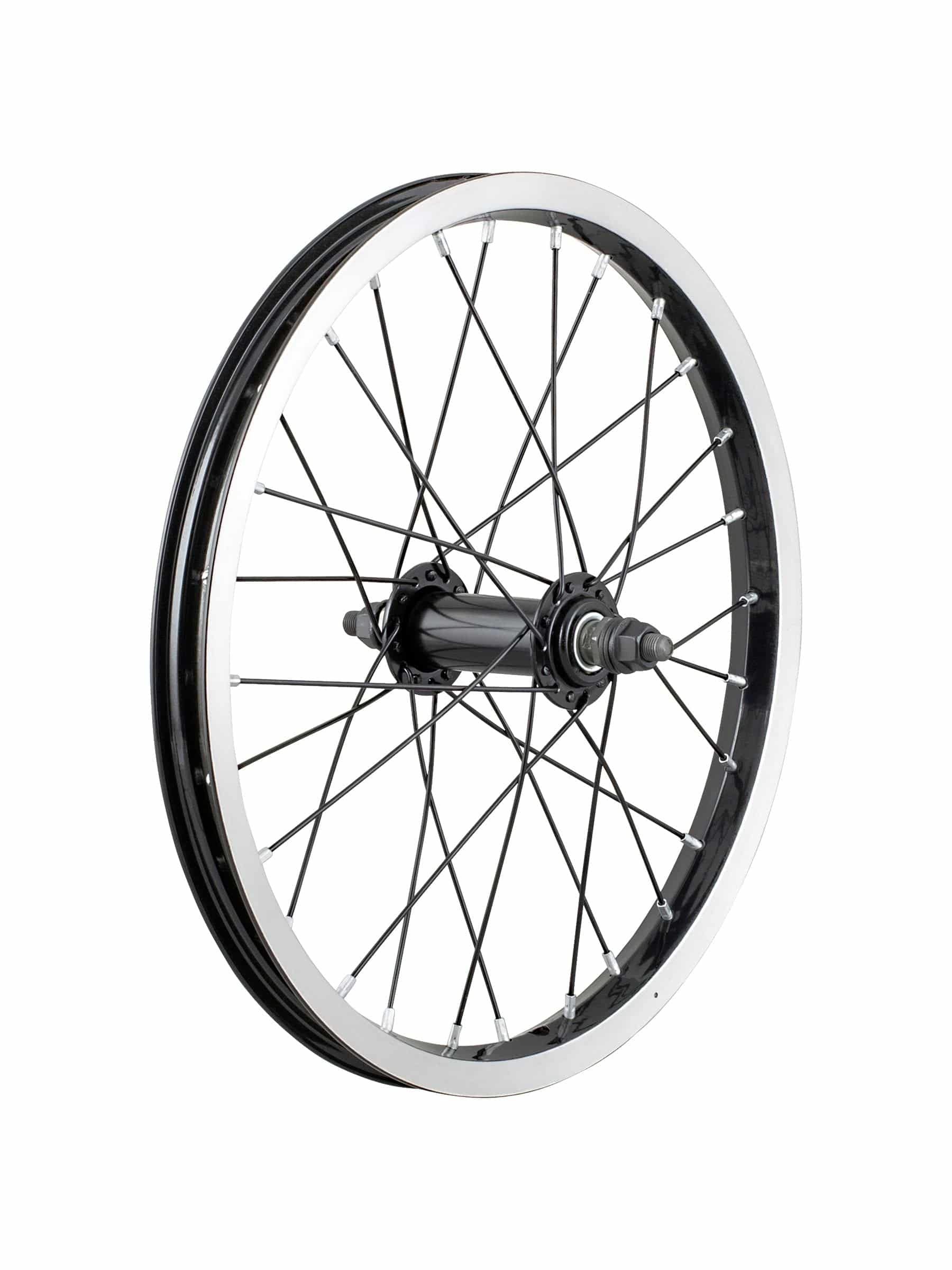 Trek Precaliber 16 kids' bike freewheel wheel replacement, MTB compatible, with gear teeth and black metal finish.