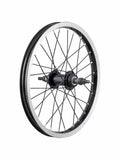 Trek Precaliber 16 kids' bike freewheel wheel replacement, MTB compatible, with black metal components and gear mechanism.