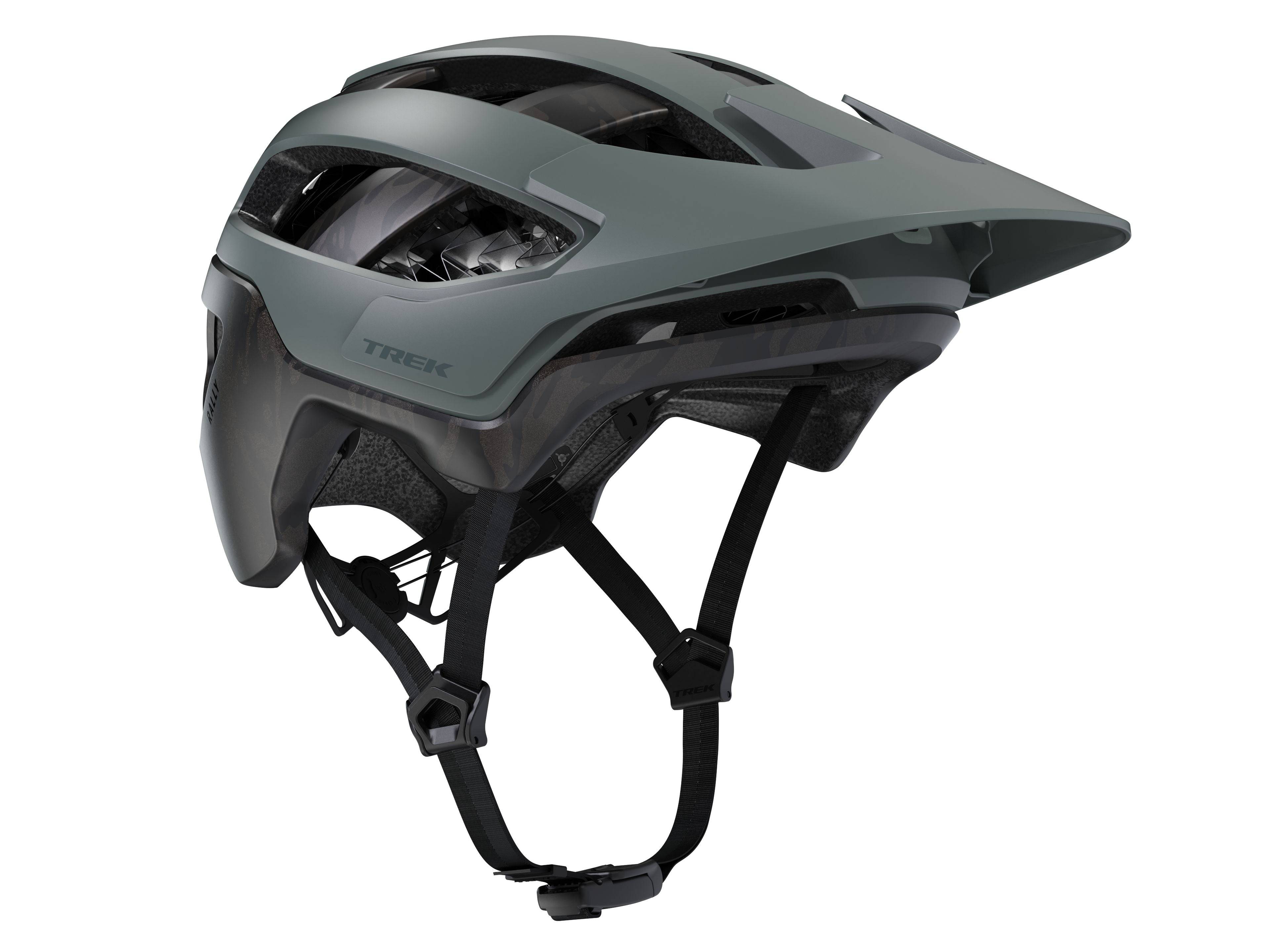 Trek Rally WaveCel mountain bike helmet with advanced impact protection, ventilation, and secure strap system.