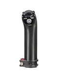 Bontrager round carbon seatpost mast cap with 10mm ears for Trek bikes, showing the sleek black component with branding details.