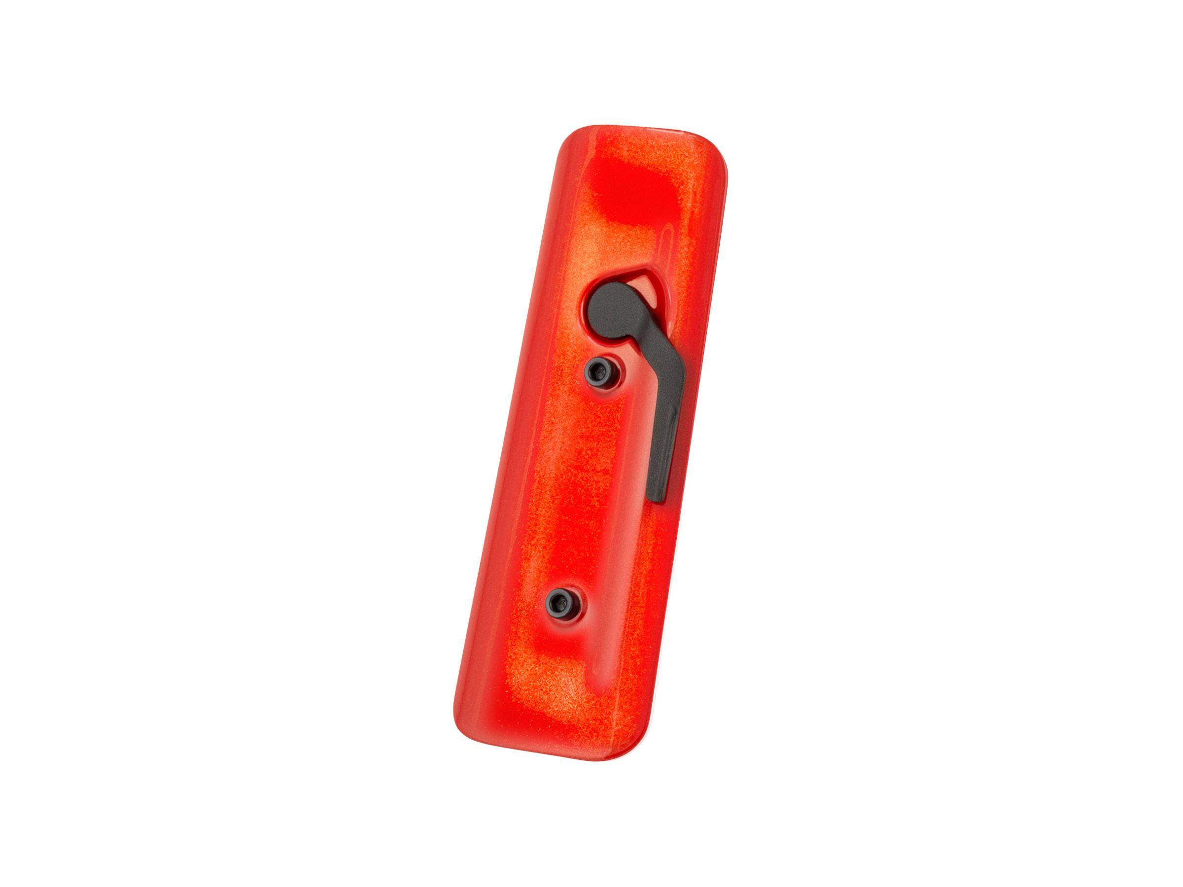 Trek Slash Gen 5 alloy frame storage door cover, painted to match, replacement component for mountain bike.
