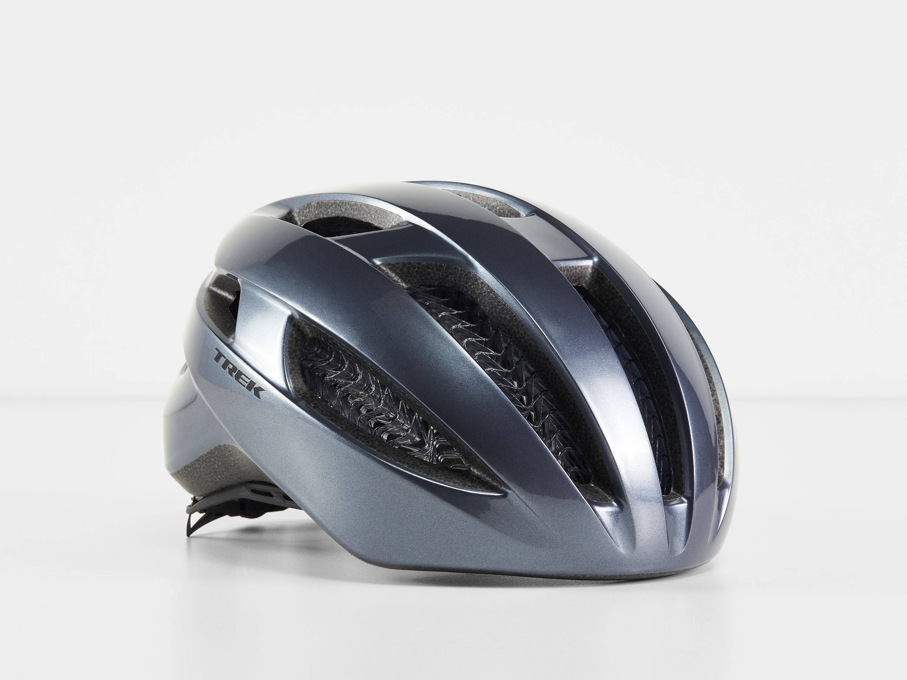 Trek Starvos WaveCel cycling helmet with breathable design and advanced impact protection, shown from the front on a white background.