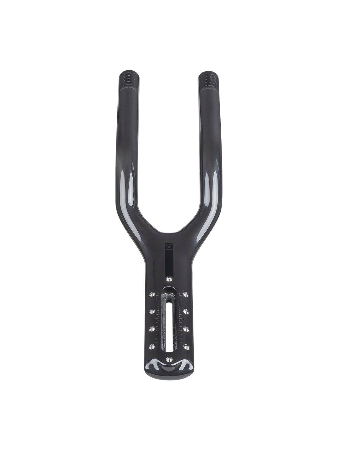 Trek Aero handlebar with TT Mono extensions and 6mm hardware for road bikes, shown with aerodynamic design and mounting hardware.