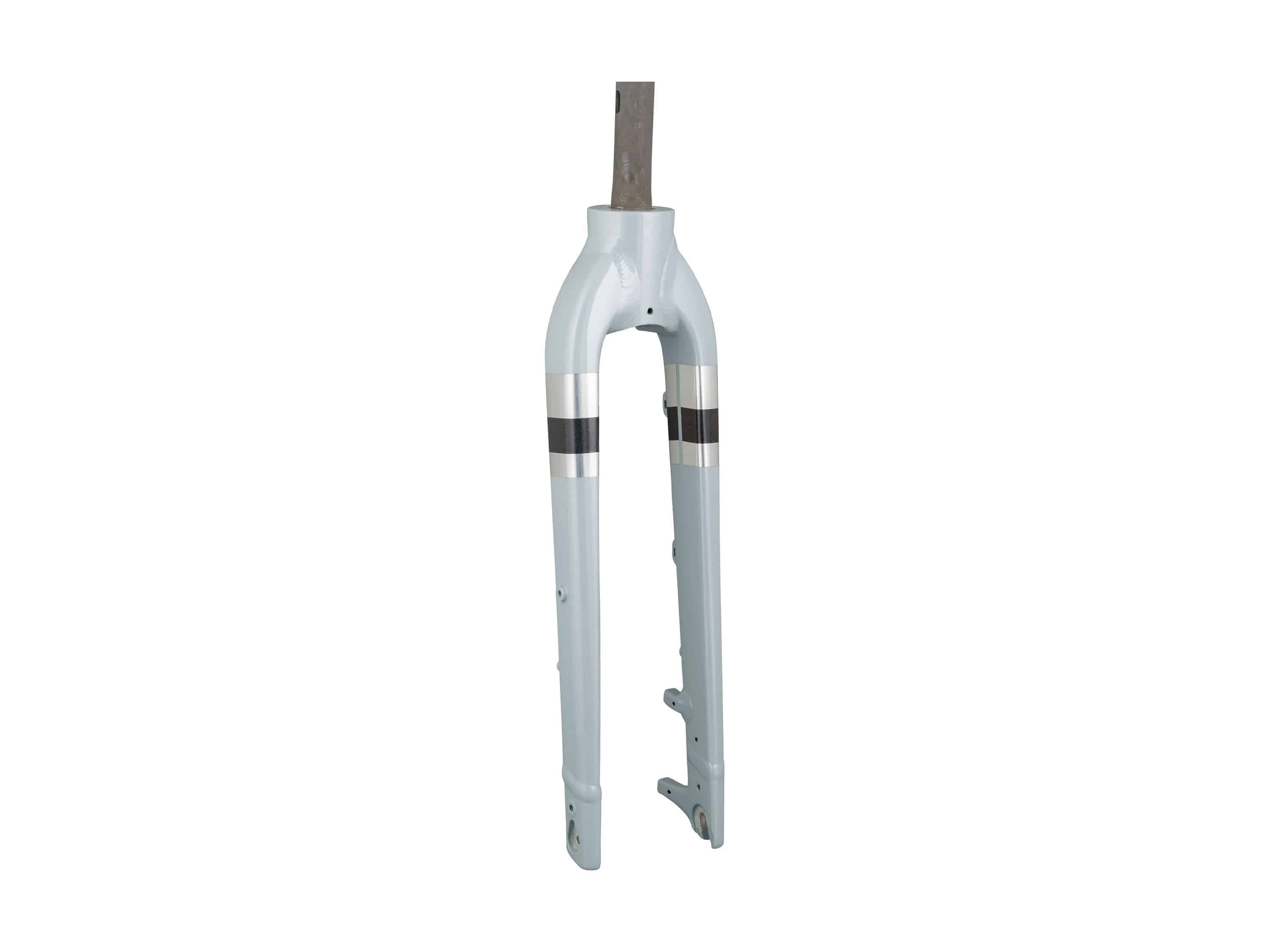 Trek Verve+ rigid fork for road bikes, durable component upgrade, featuring sturdy steering and sleek design.