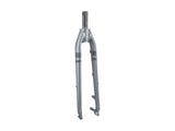 Trek Verve Disc 2024 aluminum threadless rigid fork for road bikes, featuring a sleek black design and sturdy construction.