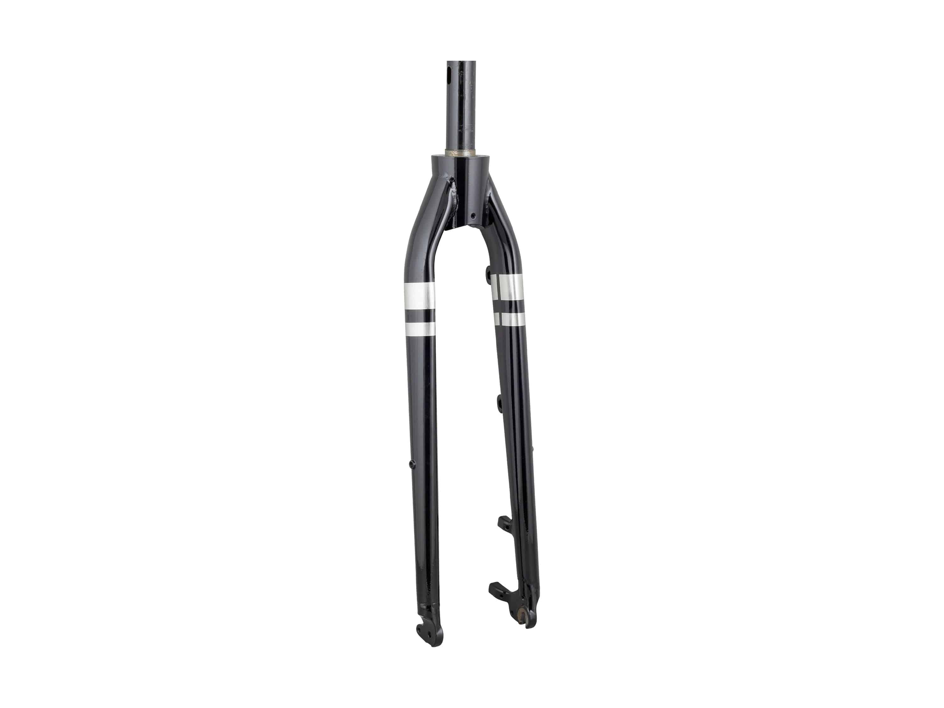 Trek Verve Disc 2024 steel threadless rigid fork for road bikes with disc brake mounts, shown on a bike frame.