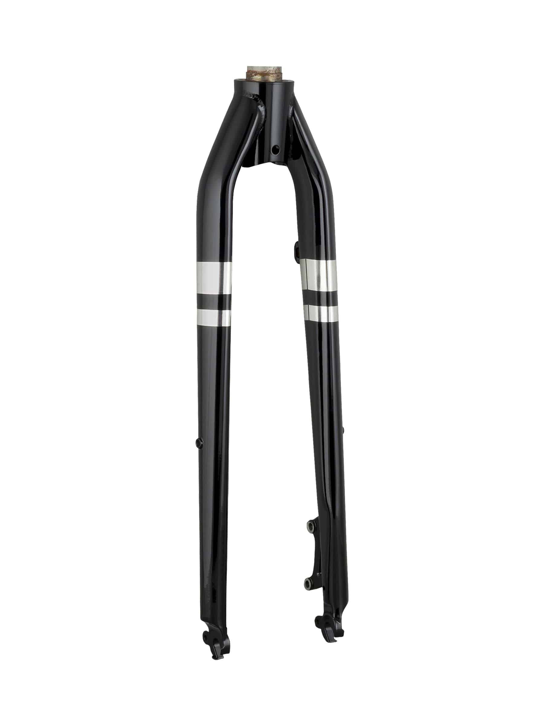 Trek Verve Steel 700C disc brake forks for road bikes, showing the durable steel construction and mounting points.