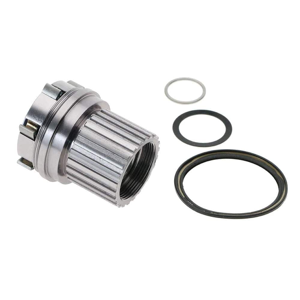 Reynolds GW Microspline 6 pawl freehub body upgrade with seals and spacer, bike component for enhanced wheel performance.