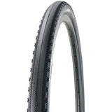 Maxxis Receptor gravel tyre with tubeless-ready design, EXO protection, and dual compound technology, shown mounted on a bike wheel.